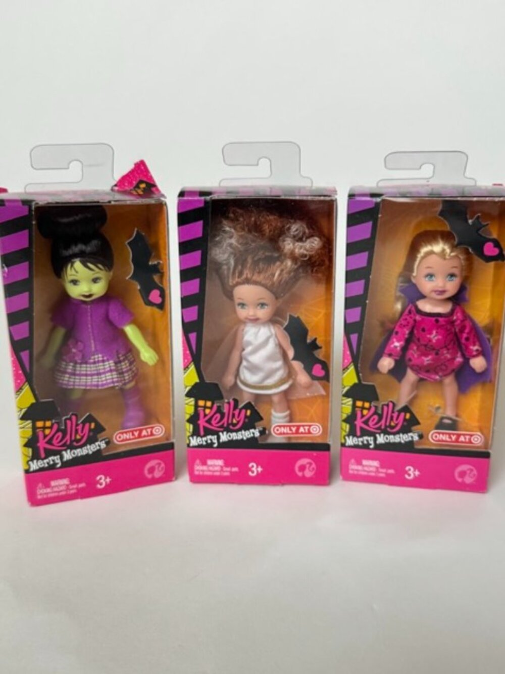 Kelly Merry Monsters Set of 3 Kayla Miranda Frankenstein Barbie Dolls Target NEW